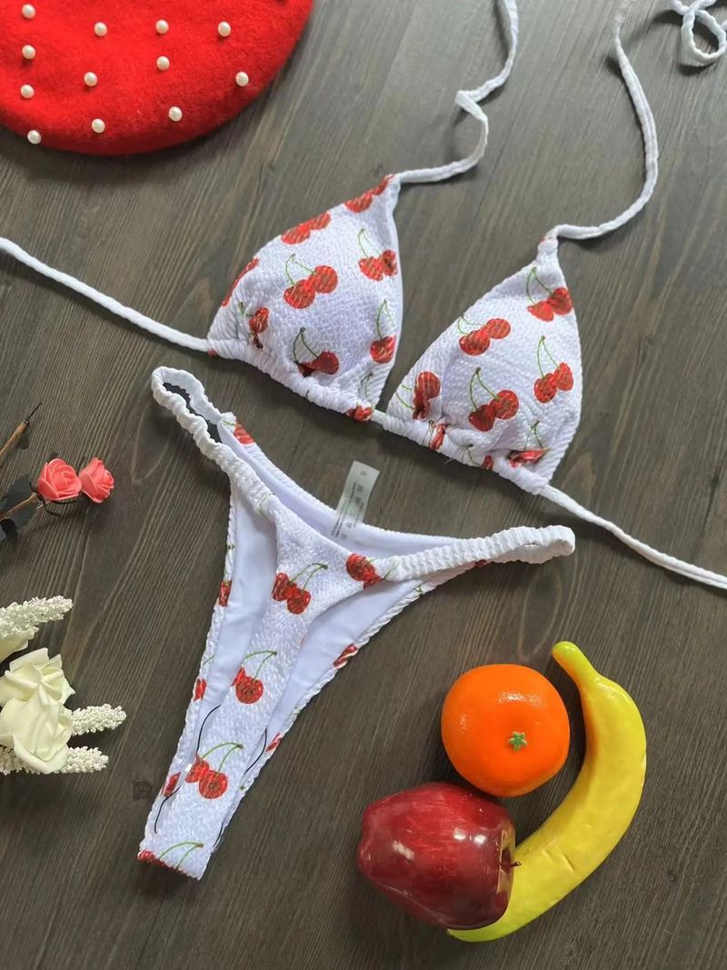 New Bikini Special Fabric Printed Split Swimsuit Beach Sexy Swimsuit Women's Hot Spring Swimsuit_voghion.com