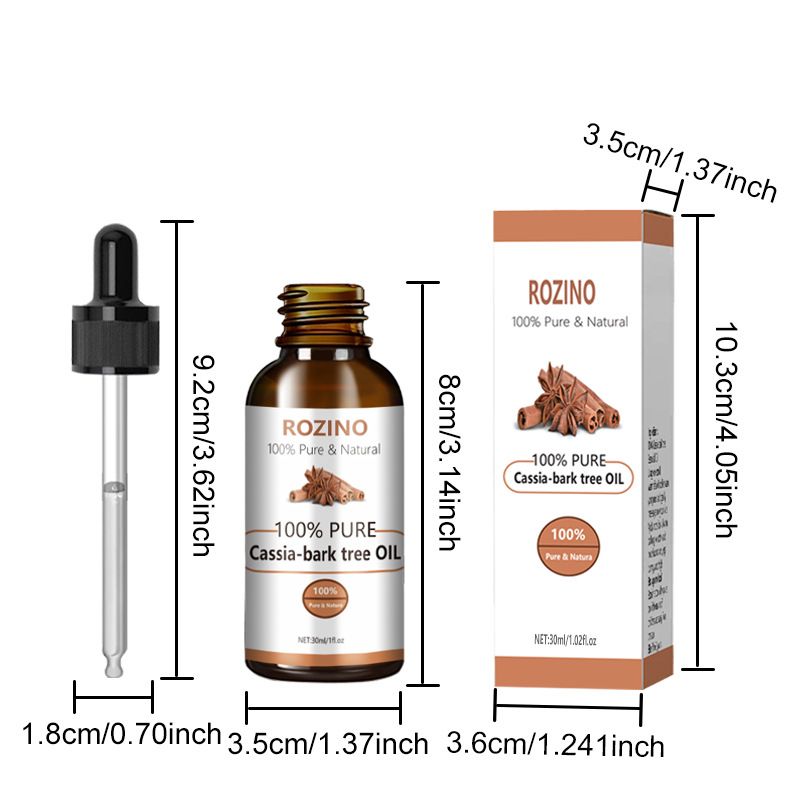 Antibakteriyel Sıkılaştırıcı Cilt Bakımı ve Yağ Kontrolü İçin Tek Formüllü Temel Saç Tarçın Aromaterapi Esansı_voghion.com