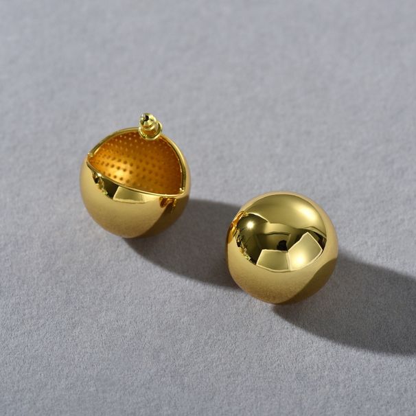 Damenschmuck Elegante runde 925 versilberte Ohrstecker für Frauen, minimalistisches geometrisches Design, Creolen aus Gold und Silber für den Alltag_voghion.com