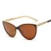 Sunglasses New Sunglasses Women's Round Face Personality Cat Eye Diamond Polarized Lenses Retro Sunglasses 8622_voghion.com