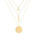 Meichen 2024 New Hot Selling Creative Combination Star Moon Coin Long Metal Strip Pendant Multi Layered Necklace_voghion.com