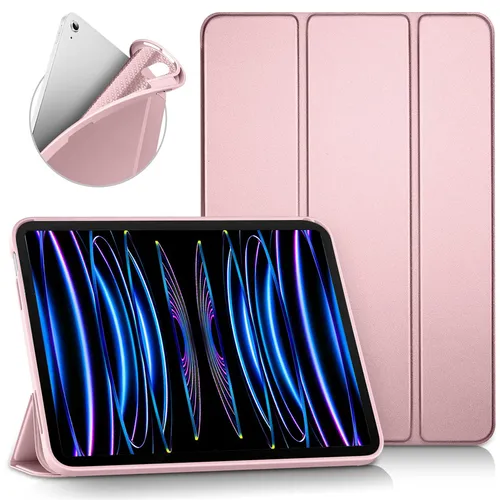 Für Apple iPad Pro 11 2018 2020 2021 2022 2. 3. 4. 5. Generation Weiche Silikon Tablet Fall Trifold Magnetische Stand Flip Smart Cover_voghion.com