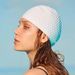 Large Particle Ear Protection Silicone Swimming Cap Adult Long Hair Solid Color Waterproof Comfortable Stretchable Water Drop Swimming Cap_voghion.com