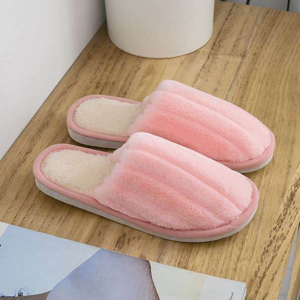 Βαμβακερές παντόφλες γυναικείες εσωτερικές ζευγαριές αρσενικές με χοντρό πάτο στο σπίτι με βελούδινες ζεστές παντόφλες σπιτιού_voghion.com