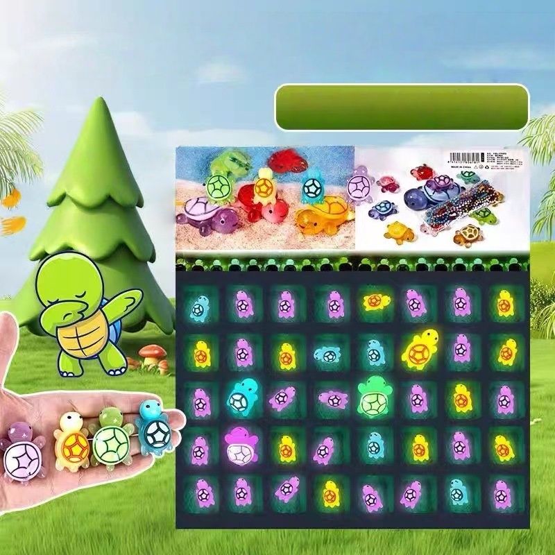 Popular Christmas Blind Boxes - Mini Glow-in-the-Dark Turtle - Christmas Bracelets -Christmas Tree - Santa Claus Model-punch Toys Blind Boxes_voghion.com