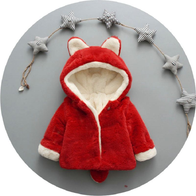 Children's Clothing Jacket Winter New Small And Medium Children's Thick Fox Fur Sweater Boys And Girls Baby Tops Foreign Trade_voghion.com