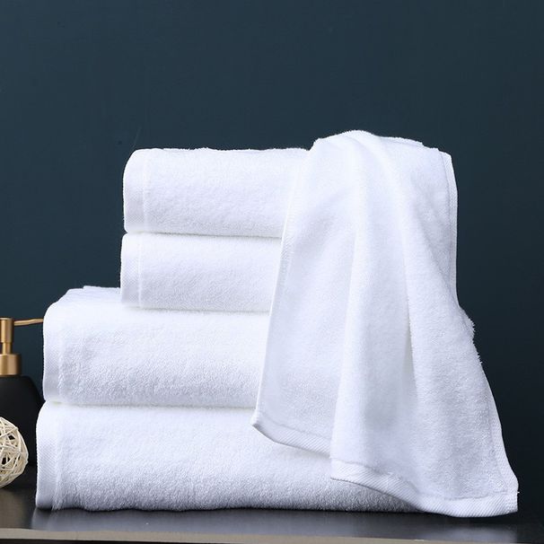 5-Star Hotel Platinum Satin Cotton Towel Set - Luxury Bath/Hand/Face Towels, Extra Thick & Large With Free Embroidery, 100% Premium Egyptian Cotton_voghion.com