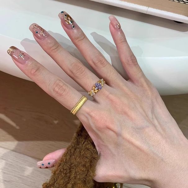 High-Value Vintage Style Brushed Ball Niche Light Luxury Versatile Stackable Ring For Women_voghion.com