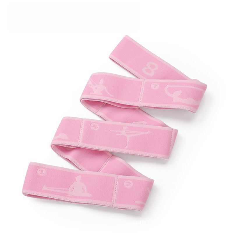 Yoga Pull Strap Belt Poliestere Lattice Elastico Latino Danza Stretching Band Loop Yoga Pilates Palestra Fitness Esercizio Fasce di Resistenza_voghion.com