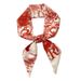 Foulard en soie étroit imprimé alphabet, accessoire de mode polyvalent pour cheveux, sacs, cou, 26 lettres, emballage cadeau, léger et élégant_voghion.com
