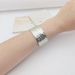 Hot selling high-end and adjustable bangle for women with simple and irregular concave convex texture armband and metal style jewelry accessories_voghion.com