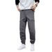 Men's Clothing brand splicing cuff sweatpants men's autumn and winter new style trendy drawstring casual pants versatile men's trousers_voghion.com