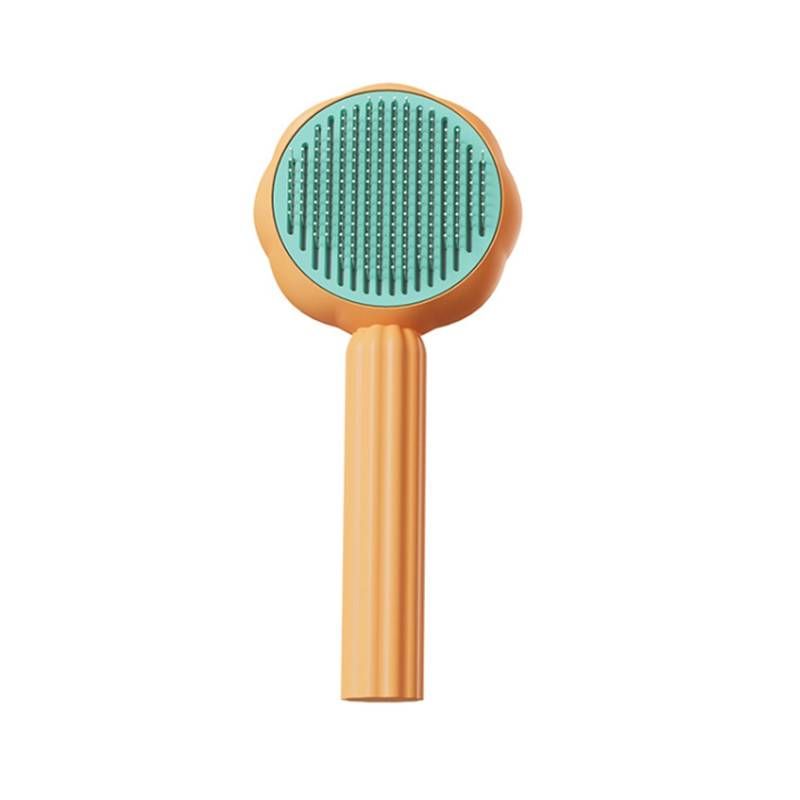 Peine de girasol para mascotas, cepillo de masaje para depilación de gatos_voghion.com