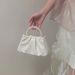 Sac à main pour femme Deer 2023, sac à main plissé en forme de nuage avec poignet en perles, mini sac à bandoulière à une épaule_voghion.com