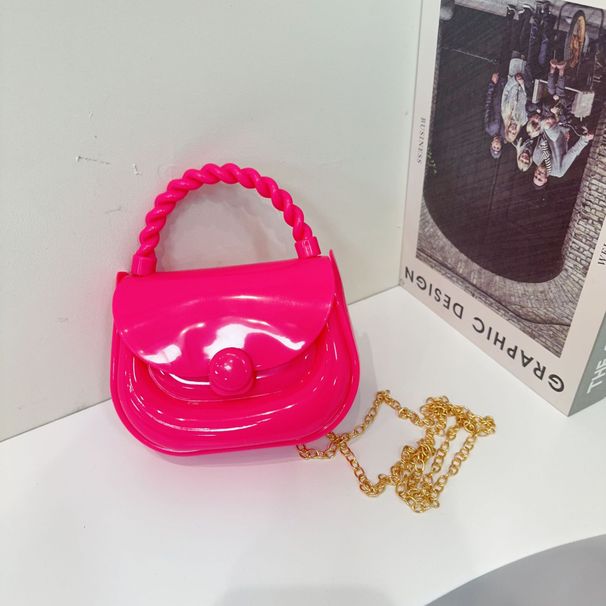 Borsa a tracolla a mano con borsa in gelatina alla moda, nuova borsa quadrata piccola, stile straniero, semplice e casual, 2025_voghion.com