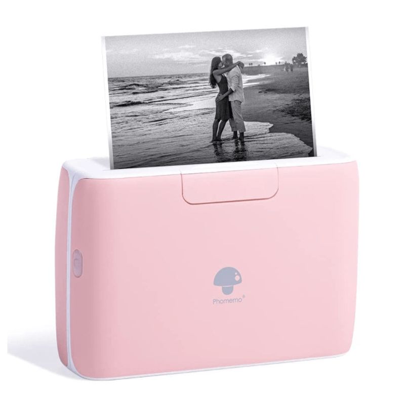 M04S Termal Yazıcı Desteği 4 İnç Baskı Genişliği 300 dpi Bluetooth Mürekkepsiz Yazıcı (Pembe)_voghion.com