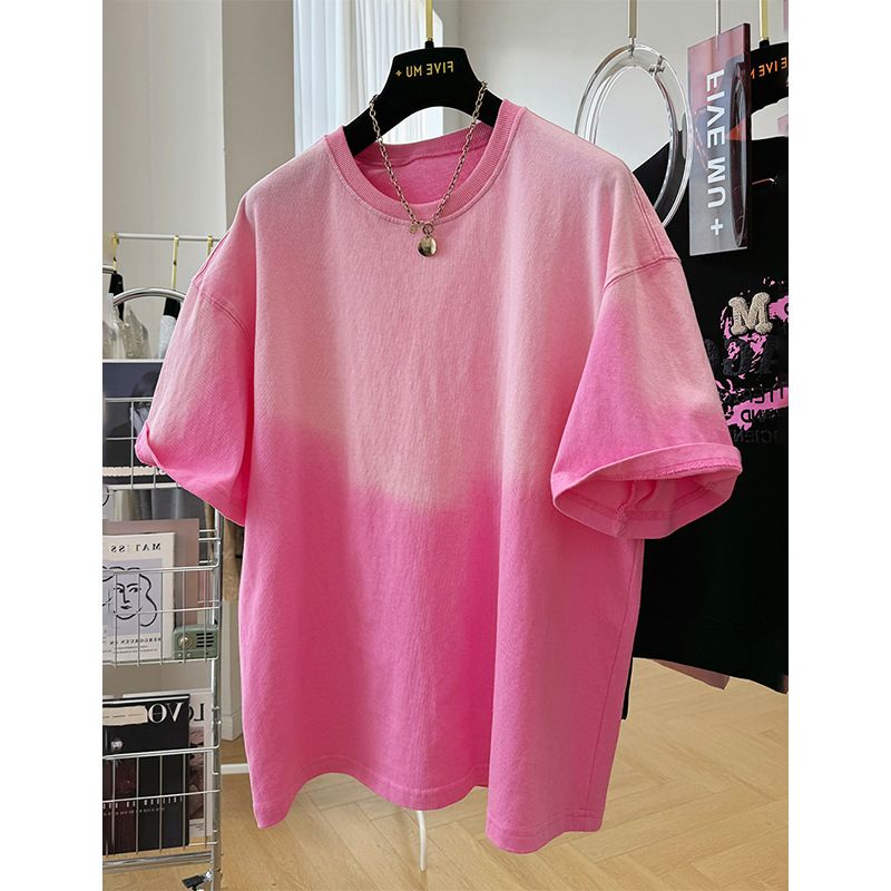 Women's Clothing Loose And Age Reducing Dopamine Oversize Tie Dye Top_voghion.com