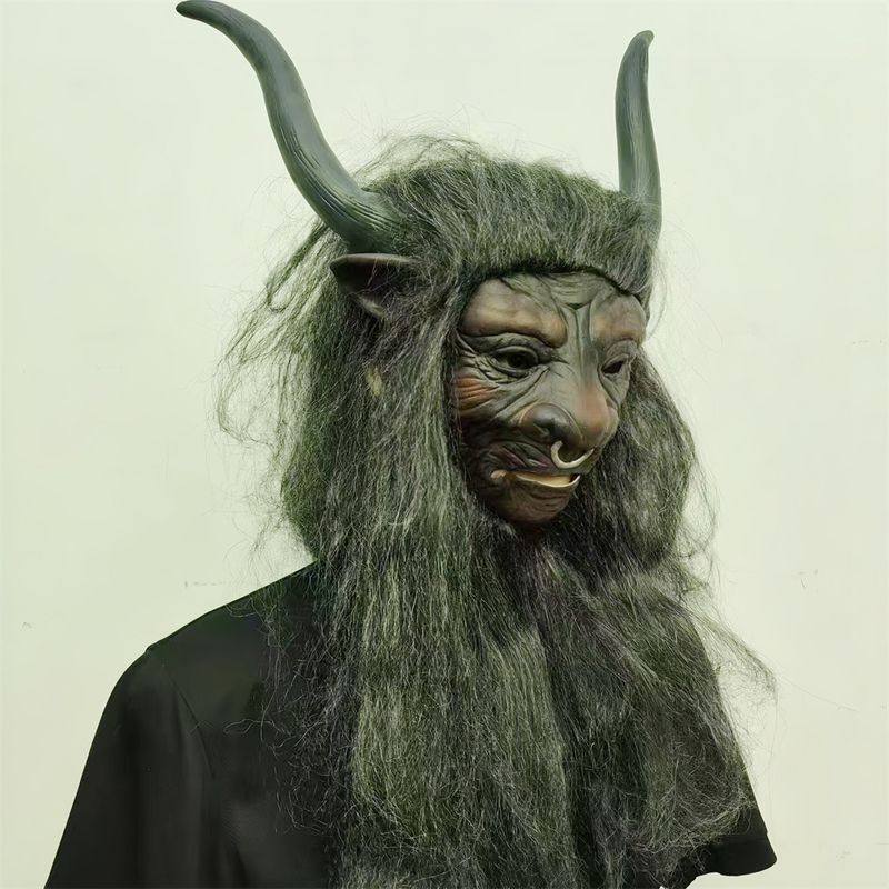 Masques de fête Masque du Roi Démon Taureau Accessoires de fête d'Halloween Une Odyssée Chinoise Stephen Chow Même Couvre-chef Costume du Roi Singe_voghion.com