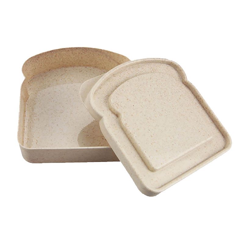 Portable Toast Sandwich Wheat Straw Bread Box_voghion.com