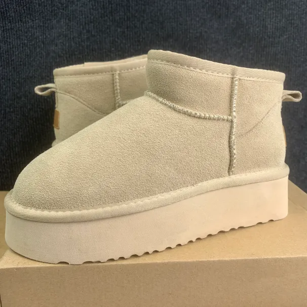 Stivali Tazz Tasman Australia stivali Mustard Seed Chesut Pantofole di pelliccia Stivali con piattaforma Ultra Mini classici in pelle di pecora Inverno_voghion.com