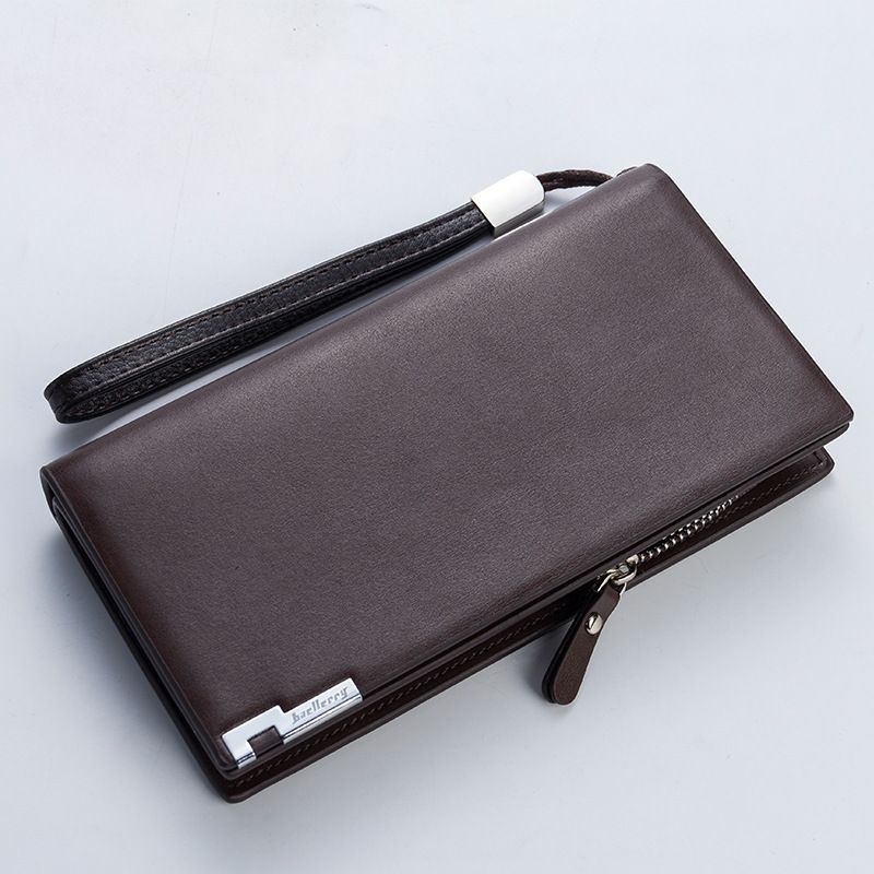 Wallet men's long clutch bag baellerry multifunctional business casual buckle zipper handbag large capacity_voghion.com