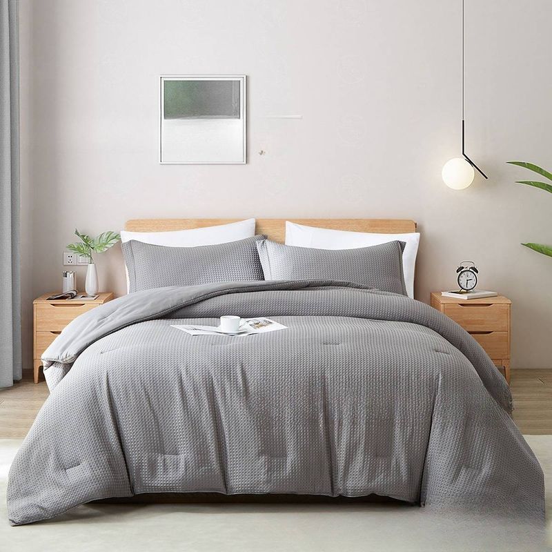 Home Textile Waffle Fat Quilt Full Sizes For Europe And The United States Bedding_voghion.com