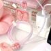 Dreidimensionale rosa Schleife Ladegerät Schutzhülle für 20 W für iPhone 12/13/14 Pro Max - Ladekabel Bruchschutz Zubehör-Set_voghion.com