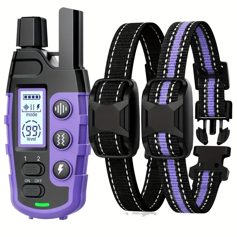 3300Ft Dog Training Collars With Remote, Adjustable Nylon Strap, Electric Shock_voghion.com