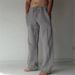 2023 New Men's Pants Linen Casual Solid Color Thin Linen Men's Pants_voghion.com