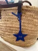 Free Custom Initals Leather Five-Pointed Keychain Car Key Star Decoration Pendant Bag Accessories 250224_voghion.com