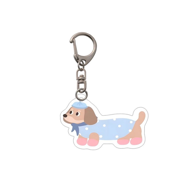 Bag Parts & Accessories Spot dachshund keychain cute Ruth same style acrylic bag pendant couple car ornaments_voghion.com