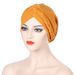 new multi-color two-wear braided hat turban hat fashion turban hat pullover hat in stock_voghion.com