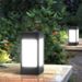 Solarbetriebene Außenpfostenleuchten - Wasserdichte Gartenwandlampe mit antikem Bronze-Finish, LED-Wegebeleuchtung für die Terrasse,_voghion.com