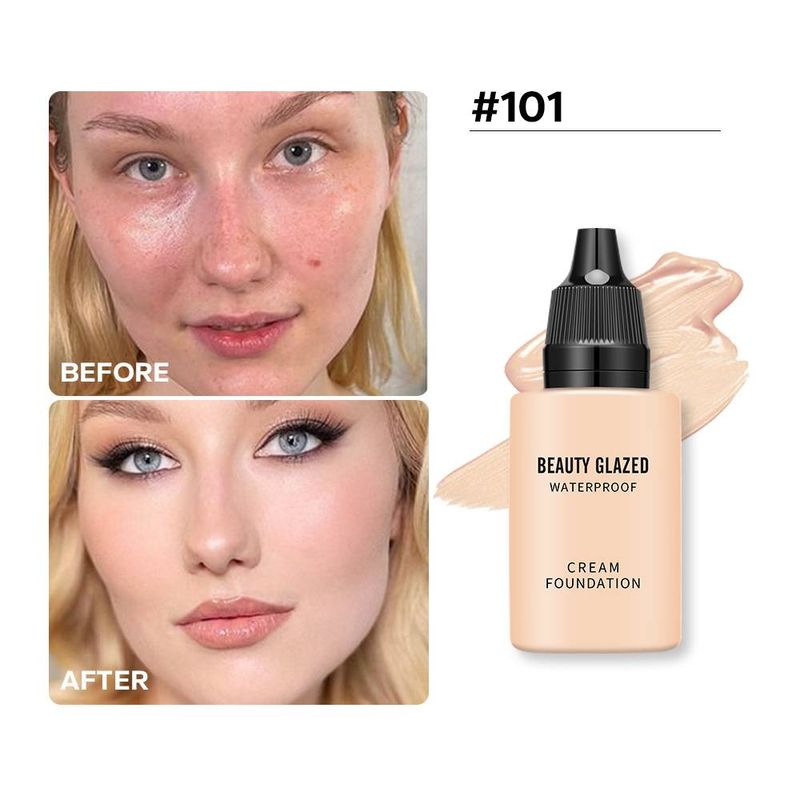 Tanning Matte Long Lasting Liquid Foundation Dark concealer with high coverage_voghion.com