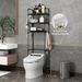 Mensola per WC indipendente a 3 livelli: robusto organizer per bagno in ferro con finitura verniciata a spruzzo per asciugamani, carta igienica e oggetti essenziali_voghion.com