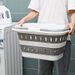Foldable Collapsible Handled Laundry Basket Ellipse Oval Tub- Portable Washing Tub Space Saving Laundry Containers_voghion.com