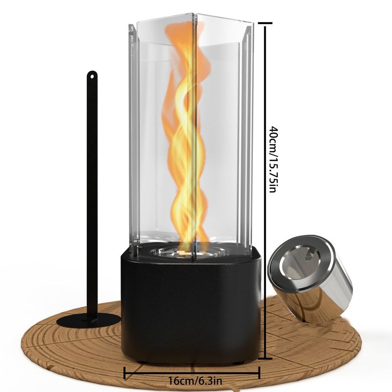 Caminetto ad alcool a spirale Tornado, stufa da interno, da esterno, da tavolo, decorazione con fiamma vera, riscaldamento dell'atmosfera domestica_voghion.com