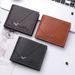 New Men's Wallet Men's Short Wallet Men's Youth Simple And Fashionable Multi-card Business Horizontal Splicing Wallet_voghion.com