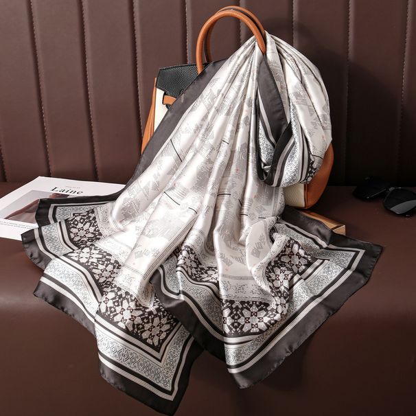 Sciarpa scialle lunga e semplice dal design asimmetrico, temperamento alla moda e di tendenza con stampa digitale_voghion.com