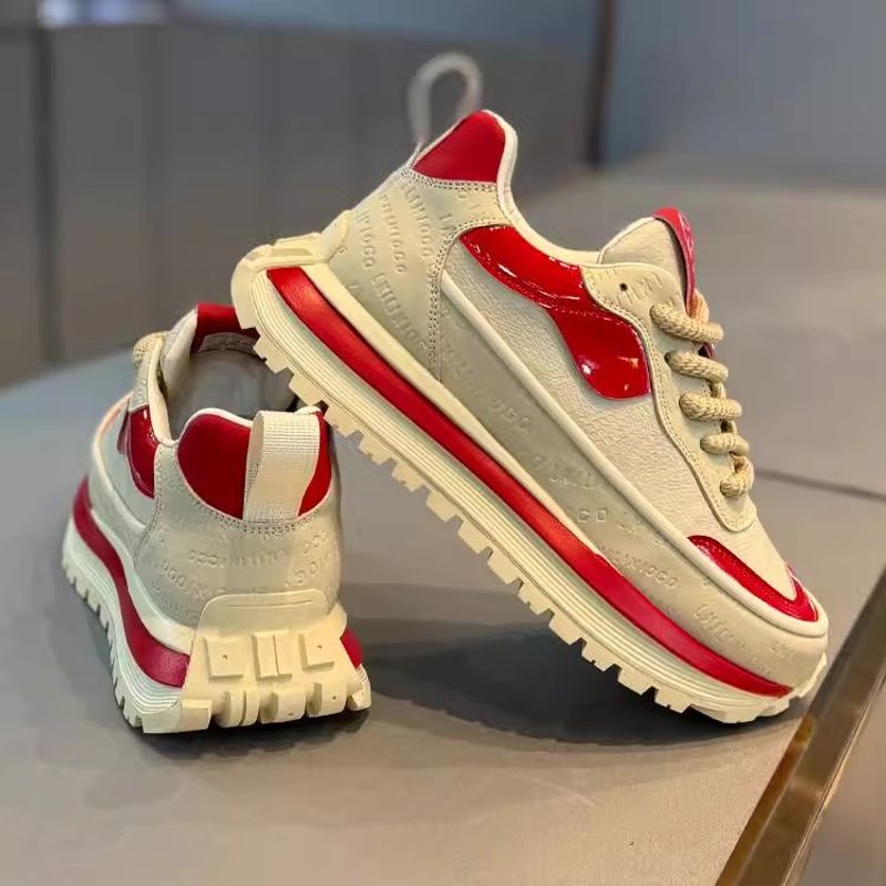Unbeatable Quality Men's Autumn/winter 2024 New Item, Youth Sports Soft Soled Running Casual Height Increasing Black Dad Shoes_voghion.com