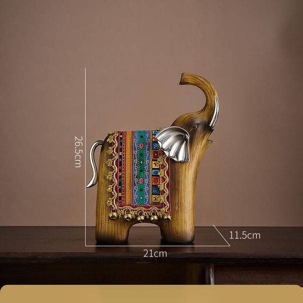 Tavolino da caffè in resina creativa, stile etnico, elefante, soggiorno, ingresso, camera da letto, decorazione morbida, piccolo_voghion.com