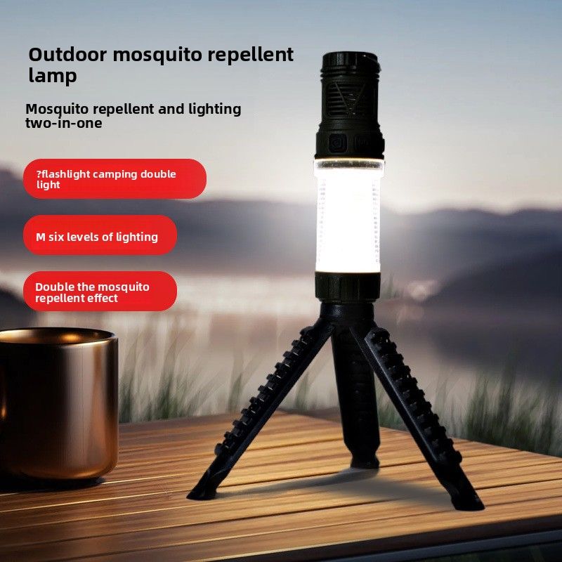 Outdoor Cing LED Repellent Work Light Type-C Rechargeable Portable Magnetic Multi-Function Foldable Mosquito Killer_voghion.com