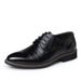 Suitable For All Seasons Genuine Leather Single Business Formal Wenzhou Men's Shoes Extra Large Size 46 47 48_voghion.com
