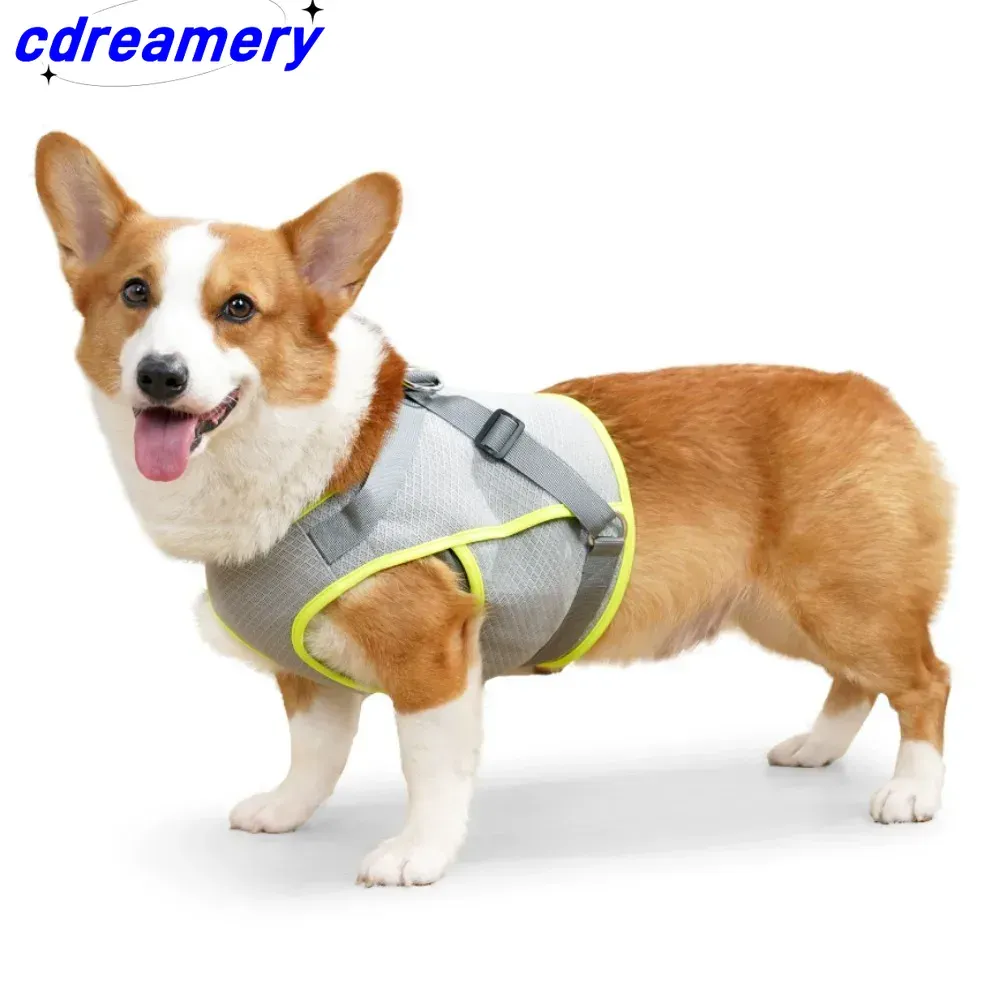 Sommer-Hundeweste, atmungsaktive Netzjacke, große und kleine Hunde, kältebeständige Daunenjacke für Haustiere im Freien, verstellbar für Hunde_voghion.com