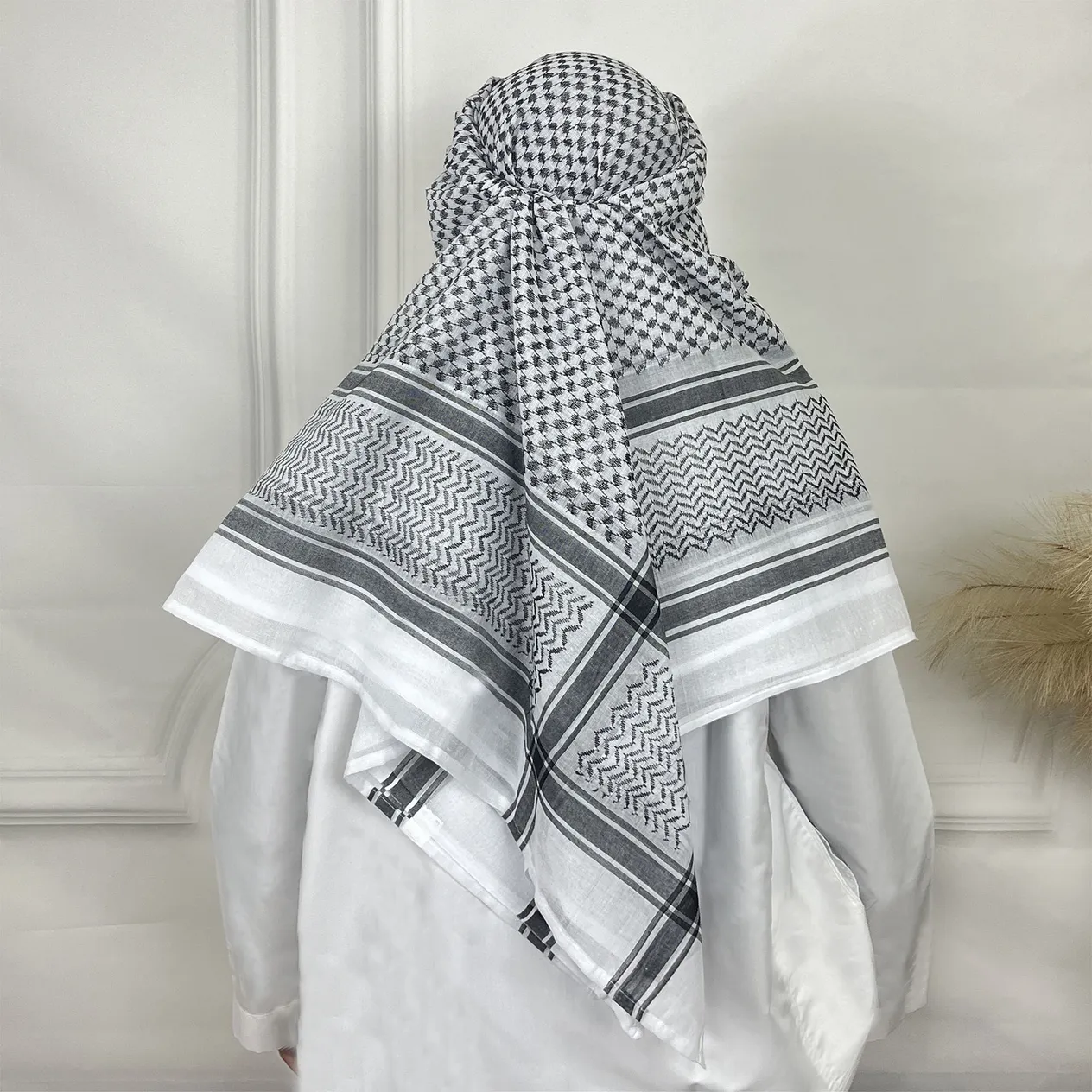 Arabska chusta na głowę dla kobiet w Dubaju, Arabia Saudyjska, turystyka w Afganistanie, dekoracja nakrycia głowy, męska opaska na głowę_voghion.com