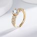Niche Fashion Full Diamond Inlaid Heart Elegant Trendy Versatile Index Finger Ring Accessory_voghion.com