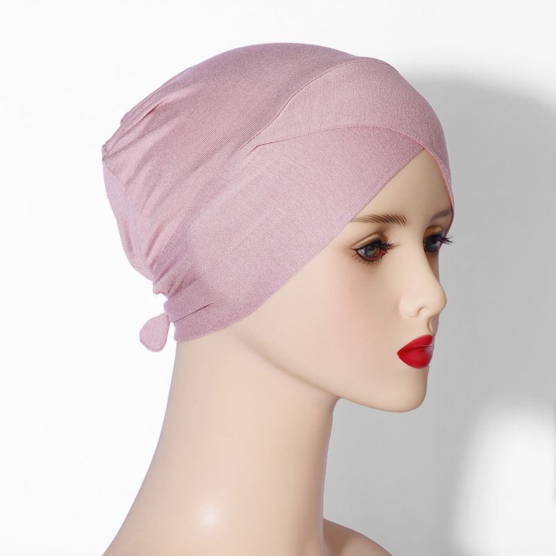 [Original design] Solid color multi color modal new four seasons cross bottoming hat Middle East does not pill_voghion.com