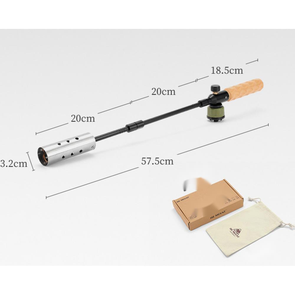 Barbecue da esterno, accenditore portatile a carbone con fiamma estesa, pistola di accensione con crine di maiale, pistola a spruzzo staccabile_voghion.com