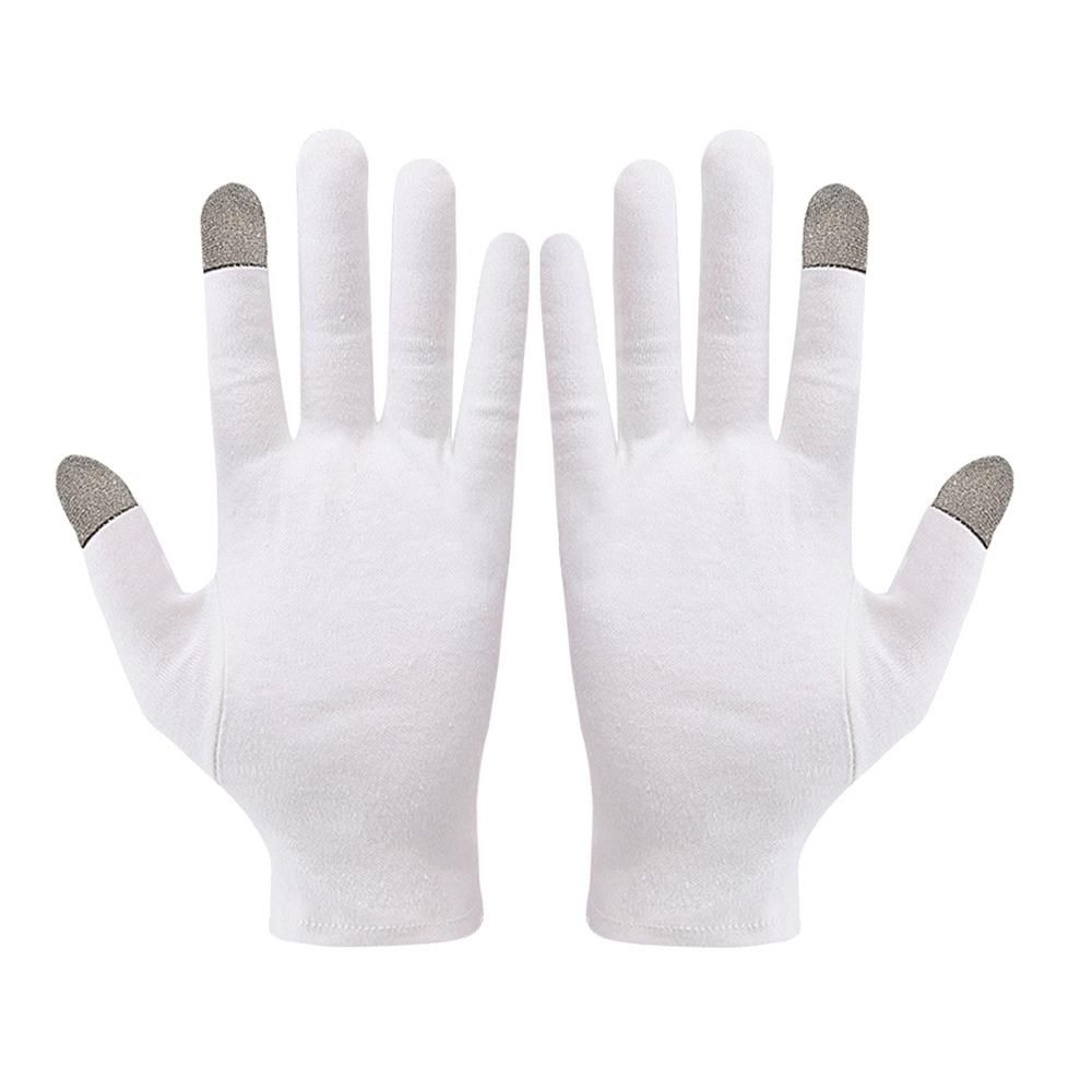Touchscreen SMS weiße Baumwollhandschuhe Radfahren Radfahren Sporting Fahren für_voghion.com