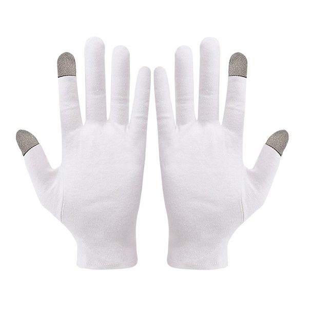 Touchscreen SMS weiße Baumwollhandschuhe Radfahren Radfahren Sporting Fahren für_voghion.com